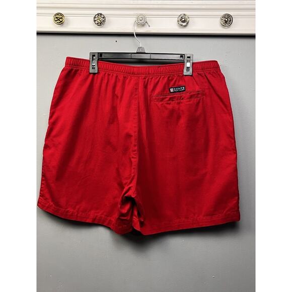 Chaps Ralph Lauren Shorts Mens XL red Blue Athletic Elastic Waist Pockets Preppy - Picture 2 of 8